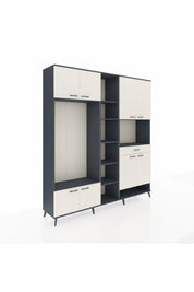 Hyperion Dolap 12 Raflı Tek Çekmeceli 8 Kapaklı 220x44x243 - S553M070V13B