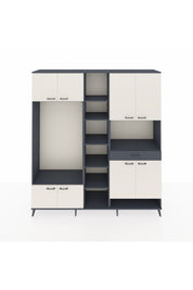 Hyperion Dolap 12 Raflı Tek Çekmeceli 8 Kapaklı 220x44x243 - S553M070V14B