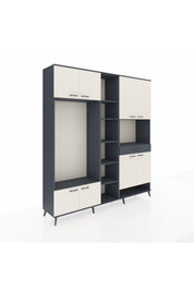 Hyperion Dolap 12 Raflı Tek Çekmeceli 8 Kapaklı 220x44x243 - S553M070V14B
