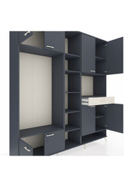 Hyperion Dolap 12 Raflı Tek Çekmeceli 8 Kapaklı 220x44x243 - S553M070V16B