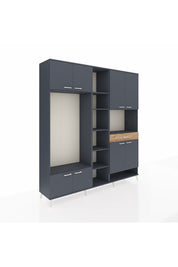 Hyperion Dolap 12 Raflı Tek Çekmeceli 8 Kapaklı 220x44x243 - S553M070V18B