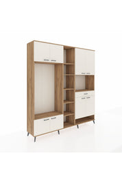 Hyperion Dolap 12 Raflı Tek Çekmeceli 8 Kapaklı 220x44x243 - S553M070V22B