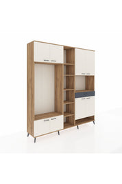Hyperion Dolap 12 Raflı Tek Çekmeceli 8 Kapaklı 220x44x243 - S553M070V23B