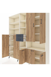 Hyperion Dolap 17 Raflı 2 Çekmeceli 7 Kapaklı 220x44x243 - S553M071V02B
