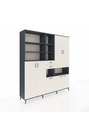 Hyperion Dolap 17 Raflı 2 Çekmeceli 7 Kapaklı 220x44x243 - S553M071V13B