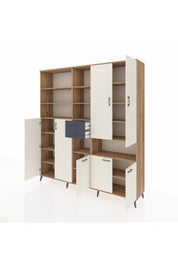 Hyperion Dolap 17 Raflı 2 Çekmeceli 7 Kapaklı 220x44x243 - S553M071V23B