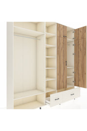 Hyperion Dolap 12 Raflı 2 Çekmeceli 2 Askılı 220x44x243 - S553M072V01B