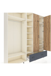 Hyperion Dolap 12 Raflı 2 Çekmeceli 2 Askılı 220x44x243 - S553M072V02B