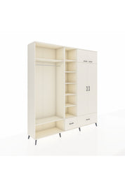 Hyperion Dolap 12 Raflı 2 Çekmeceli 2 Askılı 220x44x243 - S553M072V04B