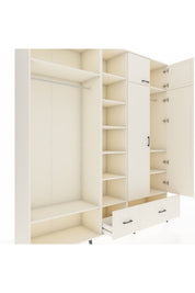 Hyperion Dolap 12 Raflı 2 Çekmeceli 2 Askılı 220x44x243 - S553M072V04B