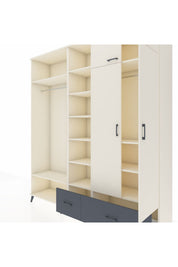 Hyperion Dolap 12 Raflı 2 Çekmeceli 2 Askılı 220x44x243 - S553M072V05B