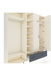 Hyperion Dolap 12 Raflı 2 Çekmeceli 2 Askılı 220x44x243 - S553M072V05B