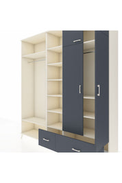 Hyperion Dolap 12 Raflı 2 Çekmeceli 2 Askılı 220x44x243 - S553M072V08B