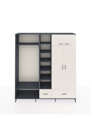Hyperion Dolap 12 Raflı 2 Çekmeceli 2 Askılı 220x44x243 - S553M072V13B