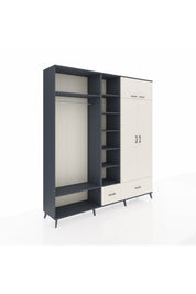 Hyperion Dolap 12 Raflı 2 Çekmeceli 2 Askılı 220x44x243 - S553M072V13B