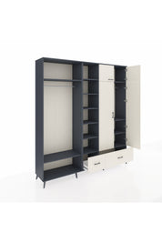Hyperion Dolap 12 Raflı 2 Çekmeceli 2 Askılı 220x44x243 - S553M072V13B