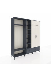 Hyperion Dolap 12 Raflı 2 Çekmeceli 2 Askılı 220x44x243 - S553M072V14B