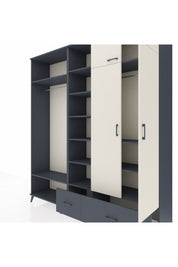 Hyperion Dolap 12 Raflı 2 Çekmeceli 2 Askılı 220x44x243 - S553M072V14B