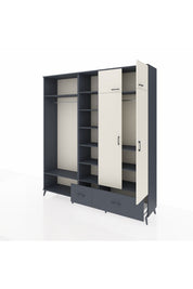 Hyperion Dolap 12 Raflı 2 Çekmeceli 2 Askılı 220x44x243 - S553M072V14B