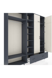 Hyperion Dolap 12 Raflı 2 Çekmeceli 2 Askılı 220x44x243 - S553M072V14B