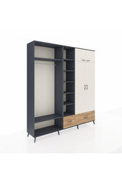 Hyperion Dolap 12 Raflı 2 Çekmeceli 2 Askılı 220x44x243 - S553M072V15B