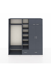 Hyperion Dolap 12 Raflı 2 Çekmeceli 2 Askılı 220x44x243 - S553M072V17B