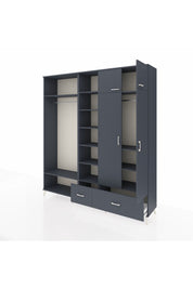 Hyperion Dolap 12 Raflı 2 Çekmeceli 2 Askılı 220x44x243 - S553M072V17B