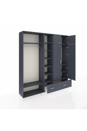 Hyperion Dolap 12 Raflı 2 Çekmeceli 2 Askılı 220x44x243 - S553M072V17B