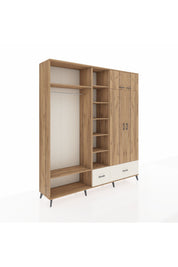 Hyperion Dolap 12 Raflı 2 Çekmeceli 2 Askılı 220x44x243 - S553M072V19B
