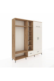 Hyperion Dolap 12 Raflı 2 Çekmeceli 2 Askılı 220x44x243 - S553M072V22B