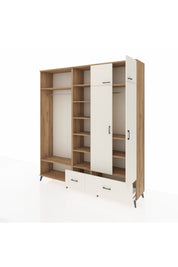 Hyperion Dolap 12 Raflı 2 Çekmeceli 2 Askılı 220x44x243 - S553M072V22B
