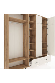 Hyperion Dolap 12 Raflı 2 Çekmeceli 2 Askılı 220x44x243 - S553M072V22B