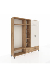 Hyperion Dolap 12 Raflı 2 Çekmeceli 2 Askılı 220x44x243 - S553M072V24B