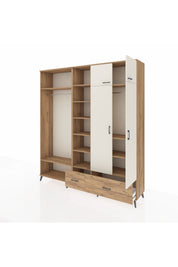 Hyperion Dolap 12 Raflı 2 Çekmeceli 2 Askılı 220x44x243 - S553M072V24B
