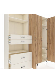 Hyperion Dolap 12 Raflı 4 Çekmeceli Tek Askılı 220x44x243 - S553M073V01B