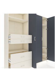 Hyperion Dolap 12 Raflı 4 Çekmeceli Tek Askılı 220x44x243 - S553M073V07B