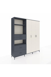 Hyperion Dolap 12 Raflı 4 Çekmeceli Tek Askılı 220x44x243 - S553M073V14B