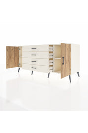 Kronos Konsol 2 Raflı 4 Çekmeceli 2 Kapaklı 176x59x83 - S610M001V01C
