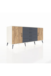 Kronos Konsol 2 Raflı 4 Çekmeceli 2 Kapaklı 176x59x83 - S610M001V02C