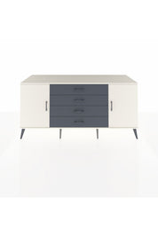 Kronos Konsol 2 Raflı 4 Çekmeceli 2 Kapaklı 176x59x83 - S610M001V05C