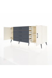 Kronos Konsol 2 Raflı 4 Çekmeceli 2 Kapaklı 176x59x83 - S610M001V05C