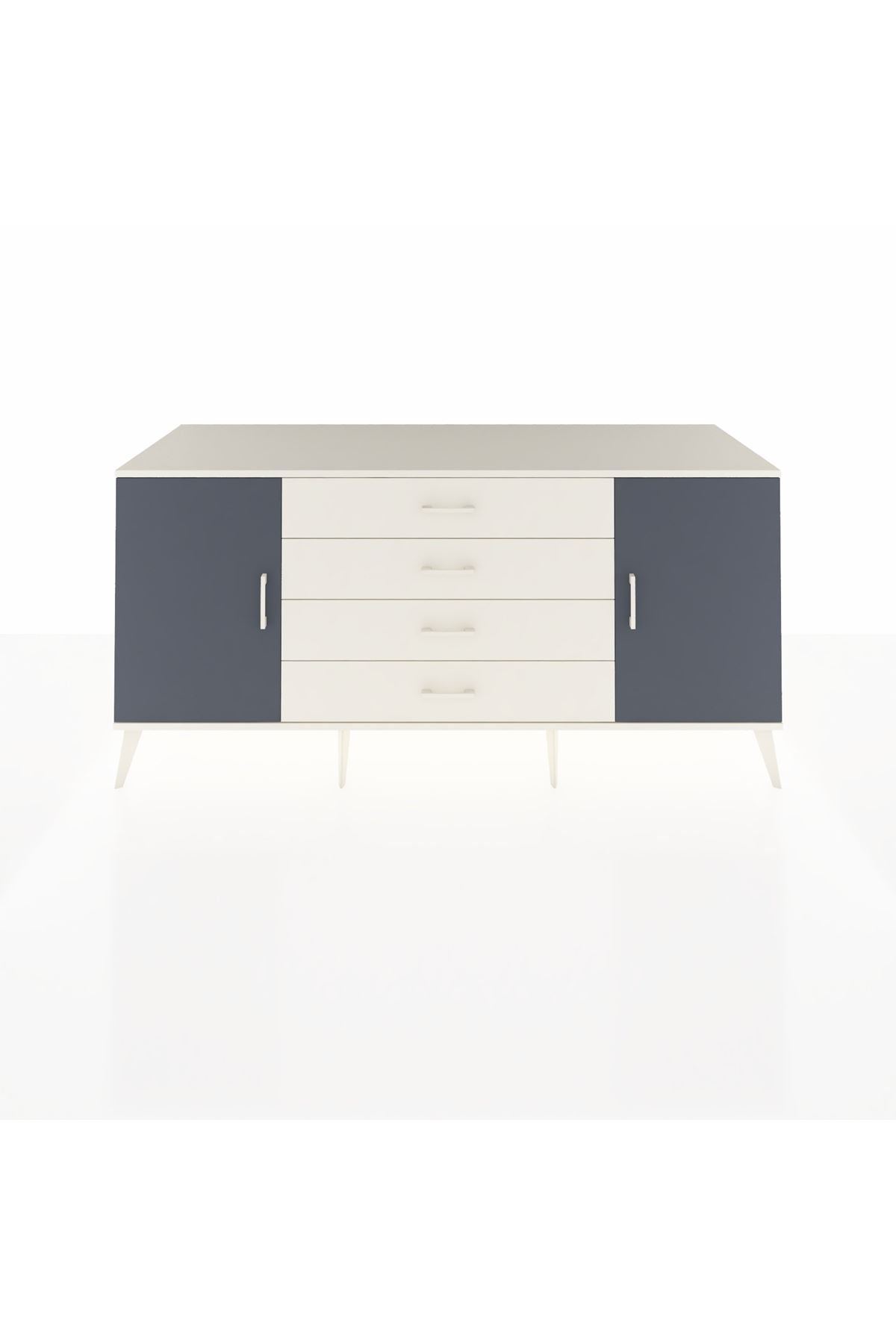Kronos Konsol 2 Raflı 4 Çekmeceli 2 Kapaklı 176x59x83 - S610M001V07C