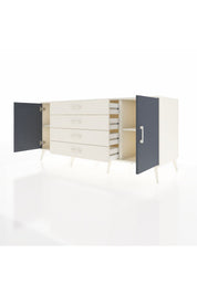 Kronos Konsol 2 Raflı 4 Çekmeceli 2 Kapaklı 176x59x83 - S610M001V07C