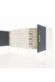 Kronos Konsol 2 Raflı 4 Çekmeceli 2 Kapaklı 176x59x83 - S610M001V07C