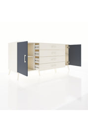 Kronos Konsol 2 Raflı 4 Çekmeceli 2 Kapaklı 176x59x83 - S610M001V07C