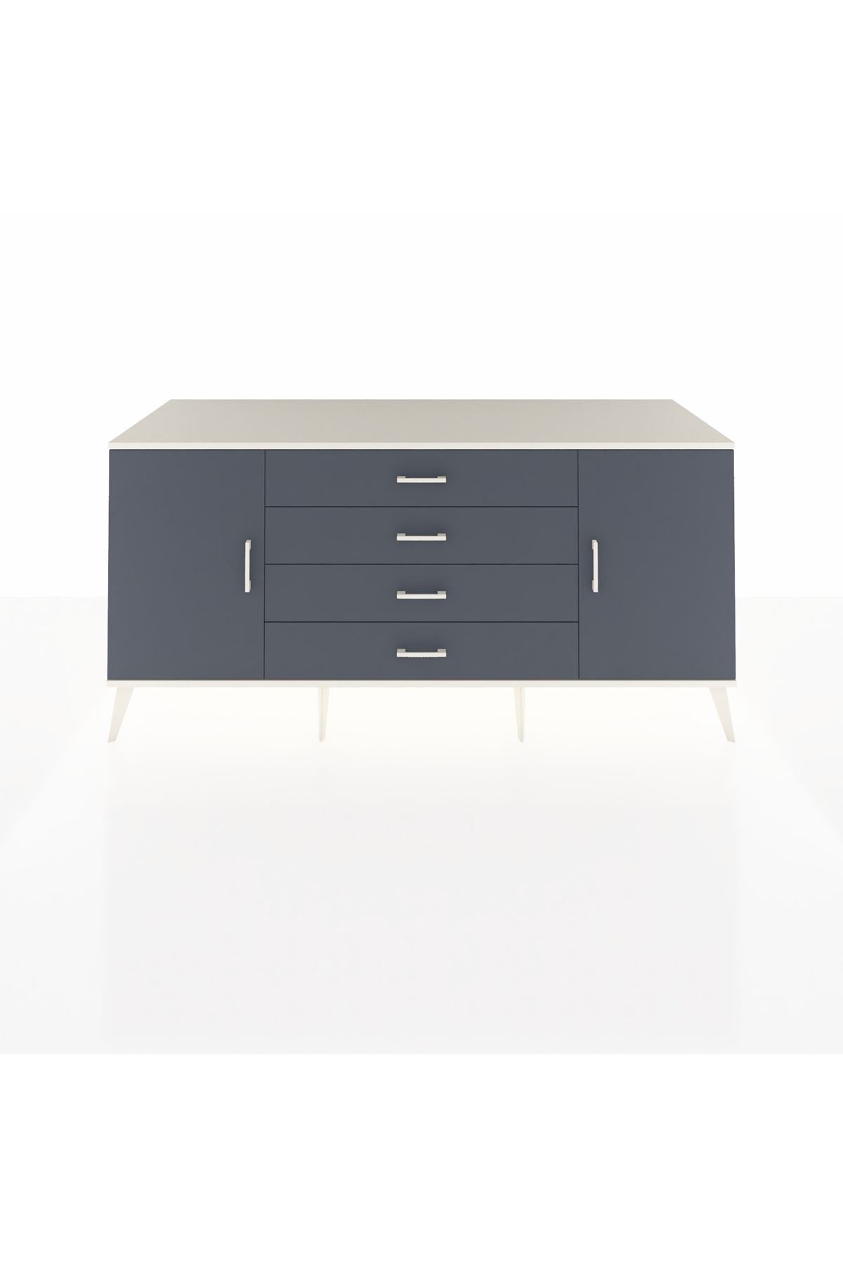 Kronos Konsol 2 Raflı 4 Çekmeceli 2 Kapaklı 176x59x83 - S610M001V08C