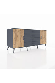 Kronos Konsol 2 Raflı 4 Çekmeceli 2 Kapaklı 176x59x83 - S610M001V11C