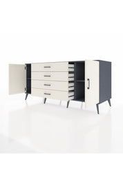Kronos Konsol 2 Raflı 4 Çekmeceli 2 Kapaklı 176x59x83 - S610M001V13C
