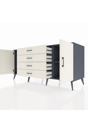 Kronos Konsol 2 Raflı 4 Çekmeceli 2 Kapaklı 176x59x83 - S610M001V13C