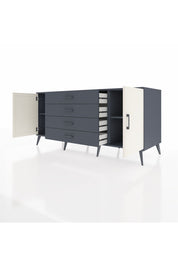 Kronos Konsol 2 Raflı 4 Çekmeceli 2 Kapaklı 176x59x83 - S610M001V14C